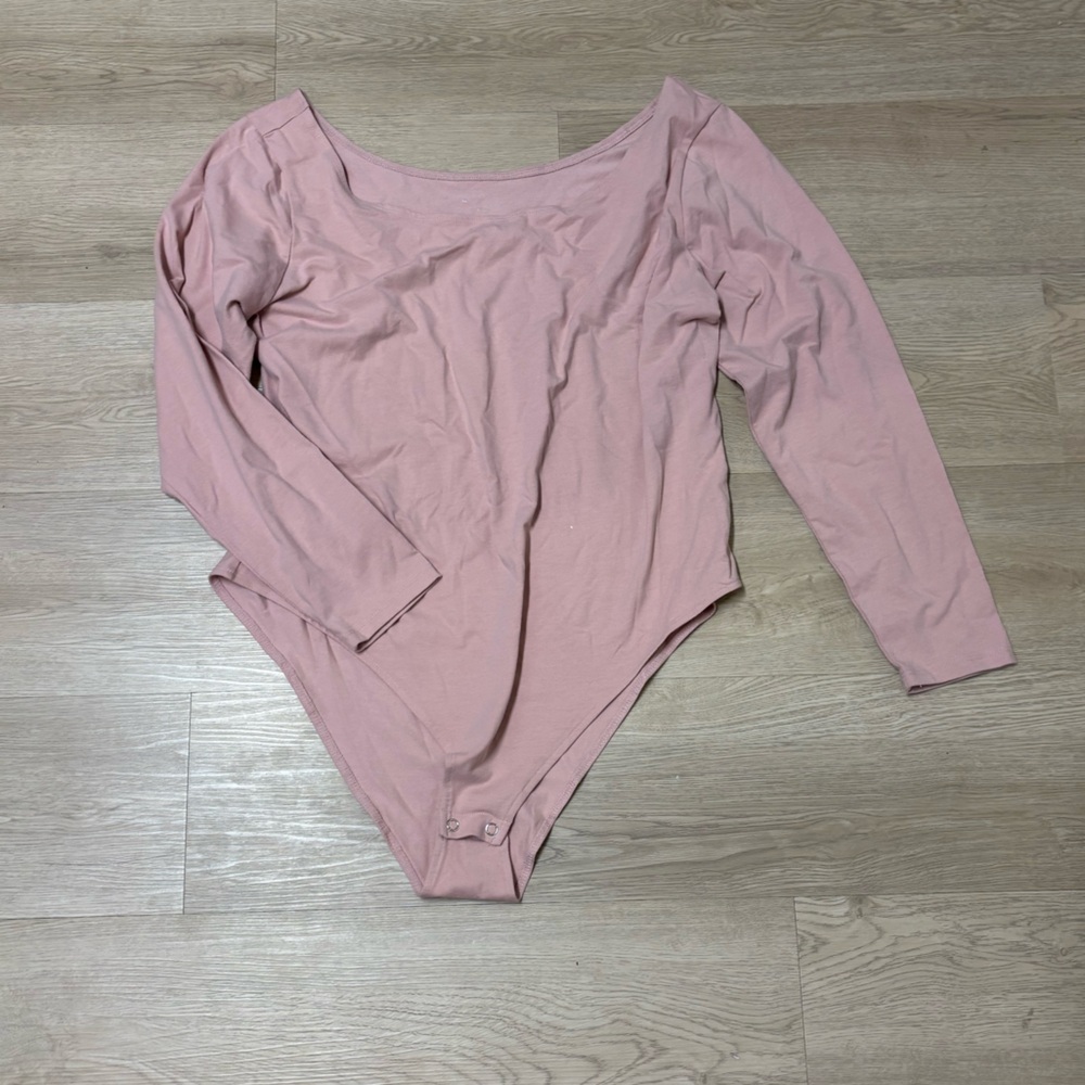 a new day Women's Blush Long Sleeve Bodysuit